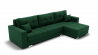 Диван Талисман-3 угол левый/правый (ЗР) Цвет фасада: Зеленый; Тип: Левый/правый; Материал фасада: Металл/Велюр_891143