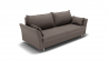 Диван Барселона-1 независимый пружинный блок (ЗР) Цвет фасада: Серо коричневый; Тип: Прямой; Материал фасада: Металл/Велюр_799166