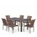 Комплект плетеной мебели T51A/Y376-W773-150x85 6Pcs Brown Комплект плетеной мебели T51A/Y376-W773-150x85 6Pcs Brown_155084