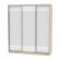 Шкаф-купе B-220х200х60-3(ДСС-Белый-D10D10D10)_358669