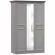 Шкаф трехстворчатый Джулия ЛД 695.010.000 Оникс серый_253828