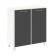 Шкаф квадратный Ялта LT.SD-1.4 R black Снежная Патина/Стекло Black 1098*452*1168_3881472