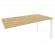 Стол-приставка на П-образном м/к к опорным элементам ONIX O.MP-SPR-4.8 Тиквуд Светлый/Белый_253029