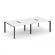 Стайл Проджект Рабочая станция двухсторонняя SN-59P.DRS-052 Белый/Металл Черный/Черный Заглушка 2360 _3814123