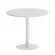 Стол журнальный круглый HOME OFFICE VR.SP-5-90.1 Белый/Белый металл_230209