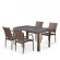 Комплект плетеной мебели T51A/Y376-W773-150x85 4Pcs Brown Комплект плетеной мебели T51A/Y376-W773-150x85 4Pcs Brown_155083