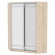 Шкаф-купе YA-198х1250-3(ДСС-Белый-D1D2)_359333