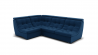 Диван Монако-3 (ЗР) Цвет фасада: Синий; Тип: Универсальный; Материал фасада: Металл/Велюр_869801