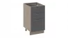 Шкаф напольный с 3-мя ящиками Одри Н3Я(Т)_72-45_3Я Дуб Сонома трюфель/Серый шелк_148839