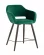 Стул полубарный Саймон ПЛ велюр Темно-зелёный_230875