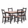 Обеденный комплект Соната (стол + 4 стула) / Sonata dining set массив сосны, стол: 120х75х73см стул :41х50х95см, антик/черный Обеденный комплект Соната (стол + 4 стула) / Sonata dining set массив сосны, стол: 120х75х73см стул :41х50х95см, антик/черный_1016212