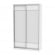 Шкаф-купе B-220х135х60-1(Белый-D8D8)_357853