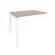 Наборный элемент рабочей станции на П-образном м/к ONIX O.MP-1.NRS-1.7 Дуб Аттик/Белый_240319