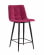 Стул полубарный Джанго 60 см велюр Винный_363189