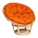 Кресло PAPASAN ECO/ПАПАСАН ЭКО P115-1/SP STD /c подушкой, ремешками/ диаметр подушки 122 см, 115x101x92 см, Natural (натуральный), ткань Оранжевый, С 23 Кресло PAPASAN ECO/ПАПАСАН ЭКО P115-1/SP STD /c подушкой, ремешками/ диаметр подушки 122 см, 115x101x92 см, Natural (натуральный), ткань Оранжевый, С 23_570763