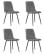 Стул обеденный DOBRIN CHILLY ROMBO (Серый Simple 33, основание черное) 4 шт_3637025