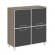Ялта Шкаф квадратный LT.SD-1.2 R black Вяз Благородный/Стекло Black 1098*452*1168 _3881733