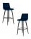 Стул барный DOBRIN NICOLE (черные матовые ножки, темно-синий велюр (108-95)) 2 шт_3636898