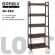 Стеллаж на металлокаркасе BRABIX LOFT SH-003 Мореный дуб Стеллаж на металлокаркасе BRABIX LOFT SH-003 Мореный дуб_225179