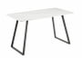 Стол обеденный Vermont 140*80 см керамика белая ножки серые Стол обеденный Vermont 140*80 см керамика белая ножки серые_2469650