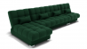 Диван Фиеста-3 угол левый/правый (ЗР) Цвет фасада: Зеленый; Тип: Левый/правый; Материал фасада: Металл/Велюр_891170