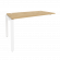 Наборный элемент рабочей станции на П-образном м/к ONIX O.MP-1.NRS-3.7 Тиквуд Светлый/Белый_252525
