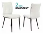 Стулья для кухни Бюрократ KF-4 Молочный Velvet 20 2 шт. Стулья для кухни Бюрократ KF-4 Молочный Velvet 20 2 шт._280626