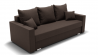 Диван Олимп-1 ПБ (ЗР) Цвет фасада: Коричневый; Тип: Прямой; Материал фасада: Металл/Велюр_888155