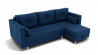 Диван Консул-2 ППУ угол левый/правый (ЗР) Цвет фасада: Синий; Тип: Левый/правый; Материал фасада: Металл/Велюр_820723