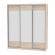 Шкаф-купе B-230х200х60-3(ДСС-D8D8D8)_356262