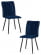 Стул обеденный Bari (2 шт. в упаковке) LT, велюр, Blue (синий), 41х55х89 см_3510912