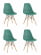 Стул Eames Style DSW серо-зеленый 4 шт. комплект (разборный каркас)_2607576