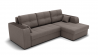 Диван Сенатор-3 НПБ угол левый/правый (ЗР) Цвет фасада: Серо коричневый; Тип: Левый/правый; Материал фасада: Металл/Велюр_891140