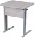 Парта одноместная рост 6 эргономичная Дуб Вотан/Металл Серый_3682570