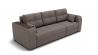 Диван Сенатор-2 НПБ угол левый/правый (ЗР) Цвет фасада: Серо коричневый; Тип: Левый/правый; Материал фасада: Металл/Велюр_888199