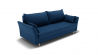 Диван Барселона-1 независимый пружинный блок (ЗР) Цвет фасада: Синий; Тип: Прямой; Материал фасада: Металл/Велюр_799163