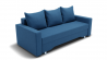 Диван Квадро-3 ПБ (ЗР) Цвет фасада: Синий; Тип: Прямой; Материал фасада: Металл/Велюр_852489