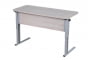 Парта двухместная (рост 3-7) эргономичная Клен Танзау/Металл Серый_3682523