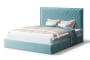 Кровать МИРА 2000*1600мм (без опор), велюр NEO 22 (бирюзовый), (б/основания, б/матраса)_885562