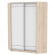 Шкаф-купе YA-198х1250-2(ДСС-Белый-D1D1)_359219