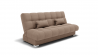 Диван Фиеста-1 (ЗР) Тип: Прямой; Материал фасада: Металл/Велюр; Цвет: Светло коричневый_891219