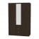 Шкаф распашный R-198х135х45-3-TR-M(Венге)_351750