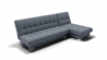 Диван Хьюстон-2 угол левый/правый (ЗР) Цвет фасада: Серый; Тип: Левый/правый; Материал фасада: Металл/Велюр_897034