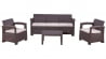 Комплект пластиковой мебели на 5 персон RATTAN Comfort 5 венге  Комплект пластиковой мебели на 5 персон RATTAN Comfort 5 венге _967590