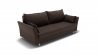 Диван Барселона-1 независимый пружинный блок (ЗР) Цвет фасада: Коричневый; Тип: Прямой; Материал фасада: Металл/Велюр_799167