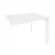 Стол-приставка на П-образном м/к к опорным элементам ONIX O.MP-SPR-1.8 Белый Бриллиант_240924