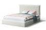 Кровать СОФИЯ 2000*1200мм (без опор), велюр Бренди лайт 02 (серо-белый), (б/основания, б/матраса)_873271