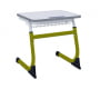 Парта одноместная регулируемая по высоте SMARTY 600х500 (рост 5-7) Оливковый/Серый_3680821