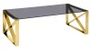 Журнальный стол КРОСС 120x60 Золото (стекло smoke)_194225