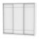 Шкаф-купе B-220х235х60-1(Белый-D7D7D7)_358703